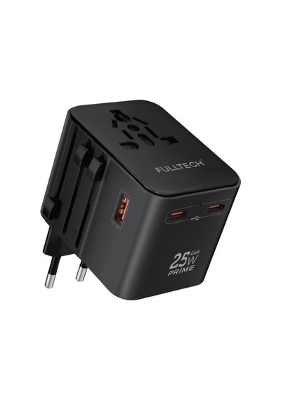 Universal Seyahat Adaptörü, 25w Gan Hızlı Şarj, 2x Usb-c + 1x Usb-a, Universal Travel Adapter,