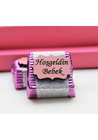 Dark Brown Hoşgeldin Bebek Kız Çoçuk Çikolatası 48 Adet Sargılı Dolgulu