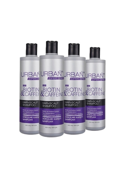 Urban Care Expert Biotin & Kafein Şampuan 350 Ml X 4 Tüm Saçlar