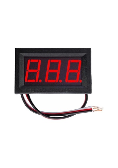 0.56 İnch Dc 0-30v Digital Kırmızı Voltmetre 3 Telli Panel Tip