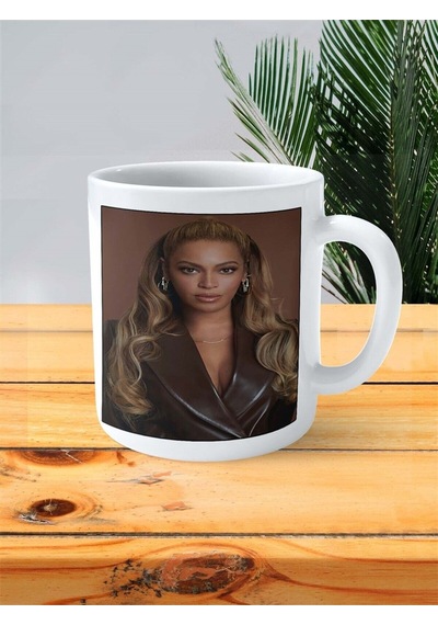 Beyonce Baskılı Kupa Bardak Kişiye Özel Desen 5 Çok Renkli
