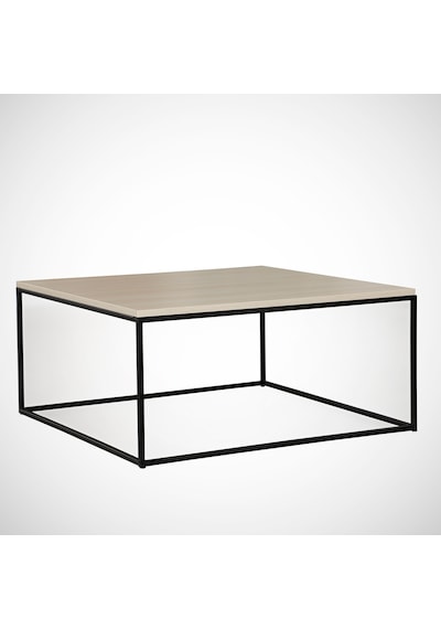 Poly Orta Sehpa Metal & Orta Masa Açık Meşe / Metal Ayaklı Sehpa