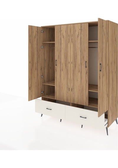 Kronos Gardrop 6 Raflı 2 Çekmeceli 2 Askılı 176x59x221 Çam-çam/aytaşı Çam/aytaşı Kronos Gardrop 6 Raflı 2 Çekmeceli 2 Askılı 176x59x221 Çam-çam/aytaşı Çam/aytaşı