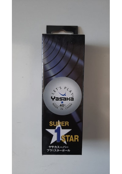 Yasaka Masa Tenis Topu 3 Lü Beyaz 1 Yıldız -40+