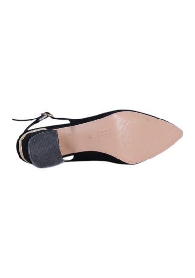 Esracan 2809 5cm Slingback Kadın Topuklu Ayakkabı siyah