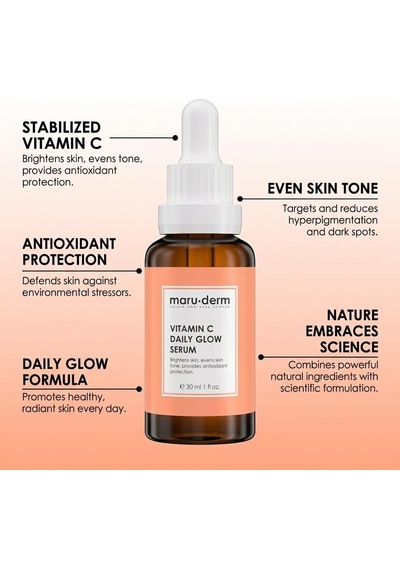 Maruderm C Vitamini Ve Peptit Aydınlatıcı Cilt Bakım Serumu Canlılık Ve Ton Eşitliği Görünümü Tamamlayı