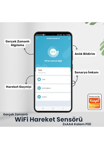 Wi-fi Sensörü Uzaktan Kontrol 9 Metre Algılama Mesafesi 11 Kg Kadar Hayvan Algılamama