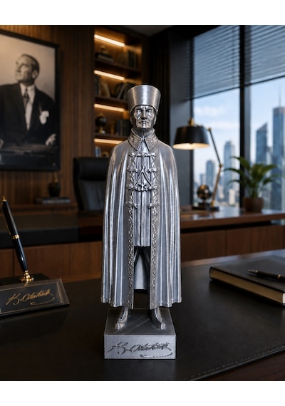 Değerli Büyüklerinize Özel Armağan 15 Cm Atatürk Figürü Dekoratif 3d Baskı Hediyelik