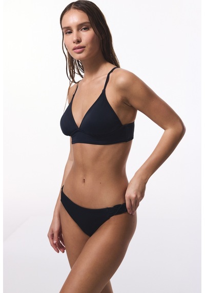 Penti Siyah Macrame Düşük Bel Bikini Altı