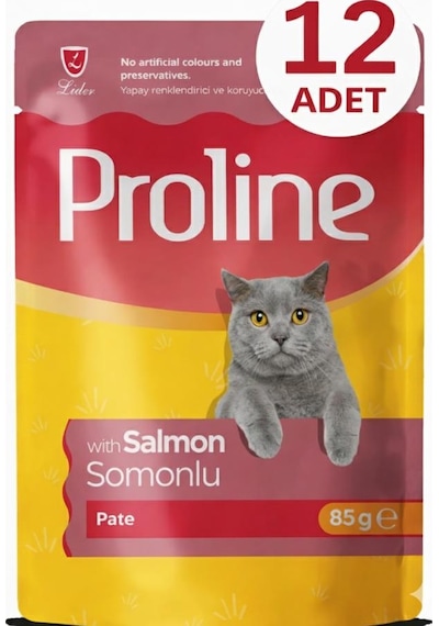 Proline Pouch Somonlu Yaş Kedi Mama 12 X 85 Gr