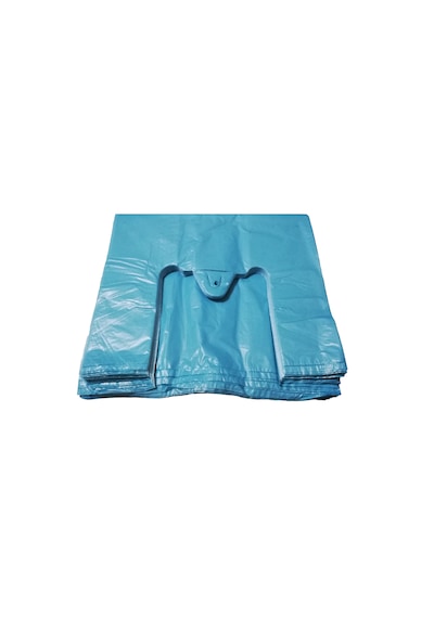 Kalın Mavi Poşet 30x60 Cm Büyük Boy 1 Kg Hışır Atlet Poşet Market Manav Poşeti Çöp Poşeti