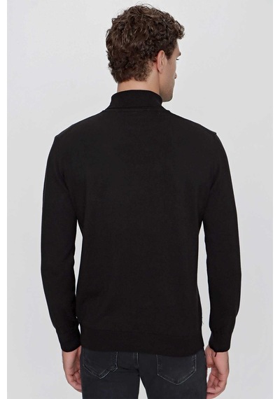 Morven Basic Dinamik Fit Rahat Kesim Balıkçı Yaka Triko Kazak Bej