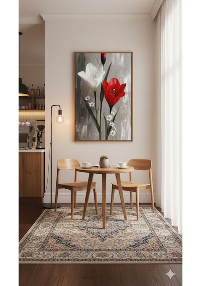 Zerafet Dokunuş Rulo Tuval Üzeri Canvas Baskı Premium Çözünürlük, Çerçevesi