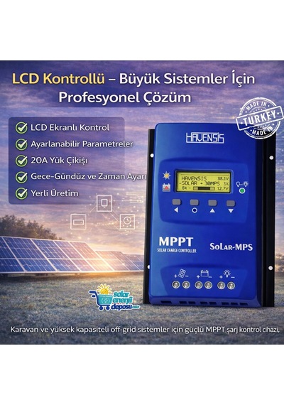 Havanesis Solar-30amps 12/24v 30a Mppt Şarj Kontrol Cihazı S30amps