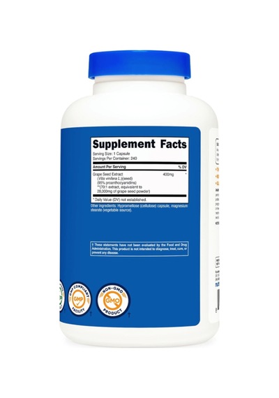 Nutricost Grape Seed Extract 28,000mg, 240 Capsule - Non-gmo,...