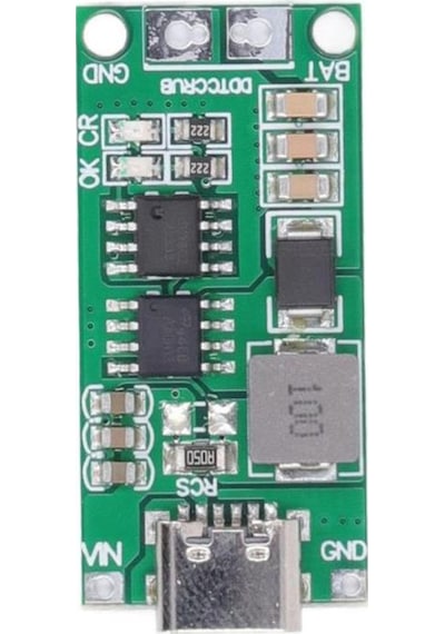 3s 2a Type C Şarj Modül Çok Hücreli 18650 Lityum Pil Şarj Modül