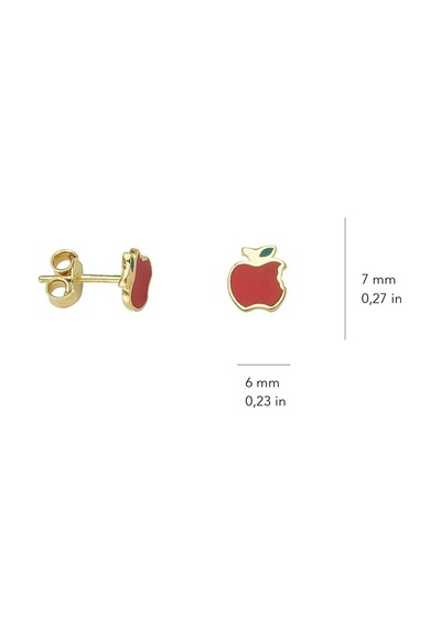 Goldkupe 14 Ayar Altın Elma Küpe 0,98 Gr-891
