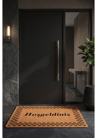 Villadia Home Textile Kapı Önü Paspası Kaymaz Taban Dekoratif Paspas Ev Giriş Antre İç Ve Dış Mekan Paspası 45x70 Cm 23ypycoco