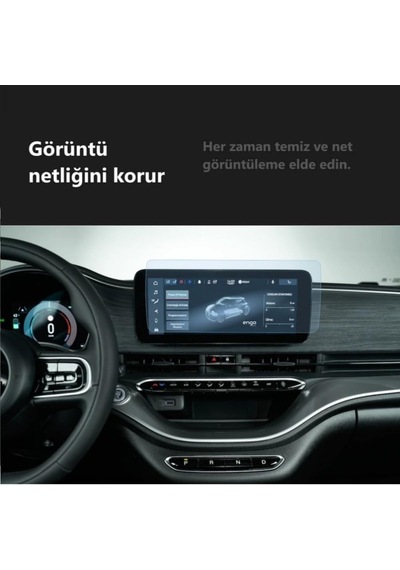 Fiat 500e Elektrikli Multimedya 10.25 İnç İle Uyumlu Ekran Koruyucu Belirtilmemiş
