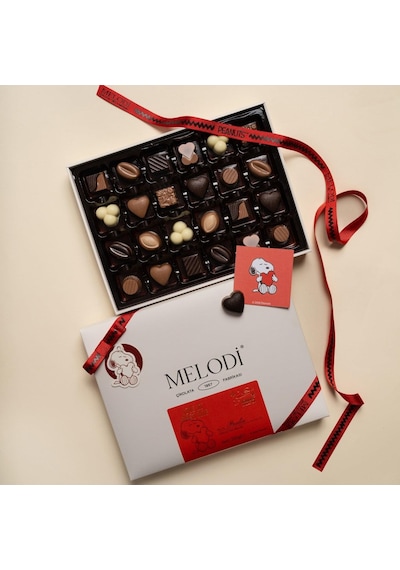 Melodi Çikolata Peanuts Collection Love At First Bite Pralin 230g