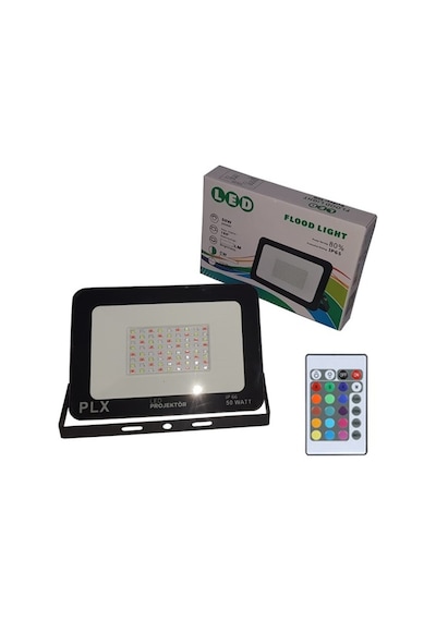 50 Watt Rgb Led Projektör Tablet Ir Kumandalı Rgb Projektör
