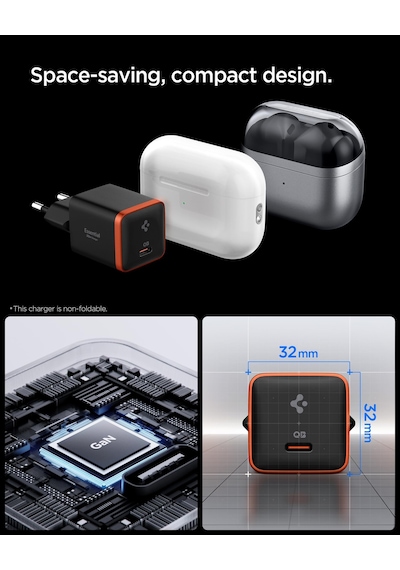 Spigen 30w Usb-c Ultra Mini Hızlı Şarj Aleti Pps Super Hızlı Şarj