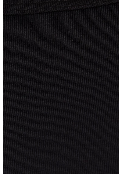 Tudors Kadın Slim Fit Dar Kesim Bisiklet Yaka Siyah Termal Alt Üst Takım-41810 Siyah
