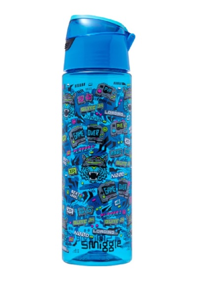 Smiggle Eclipse Plastik Kapaklı İçecek Şişesi 750 Ml Mavi