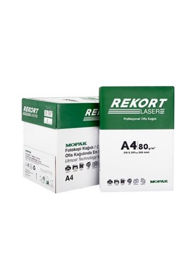 Mopak Fotokopi Kağıdı 80 Gr A4 Rekort 5'Li Paket