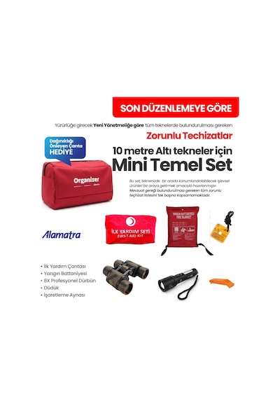 Mini Temel Set 2 Yeni Yönetmeliğe Uygun Zorunlu Tekne Teçhizatı