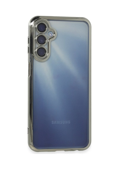 Samsung Galaxy  Uyumlu,  A15 4g Kılıf Razer Lensli Silikon - Gümüş