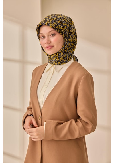 Silk Home Aura Eşarp 140005-01 Koyu Lacivert, Asit, Beyaz