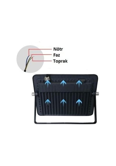 Ct-4665 400w Platinum Led Projektör 6400k Beyaz Işık Standart