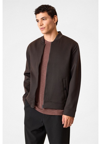 Back And Bond Kahve Regular Fit Bomber Ceket Çok Renkli