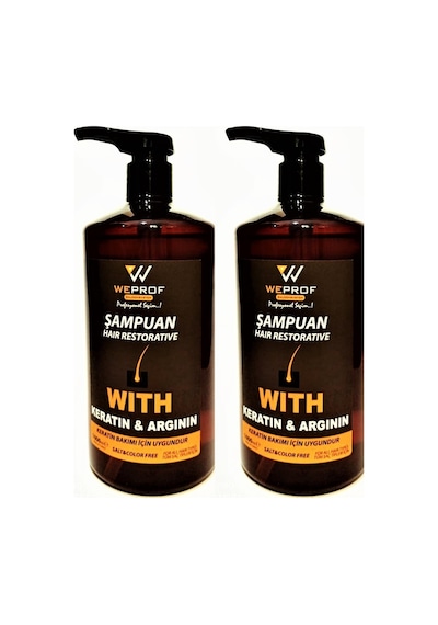 Weprof Keratin ve Arganlı Şampuan 2 x 1 L