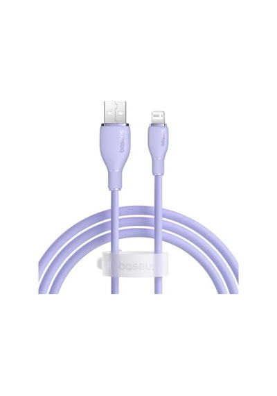 Pudding Hızlı Şarj Özellikli Lightning Kablo 2.4a 1.2 Metre, Mor