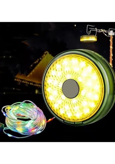 Şarjlı Type-c 8 Mod Rgb+ Günışığı Renk 10 Metre Makara Led - İp Led - Su Geçirmez Lamba - Powerbank Karışık