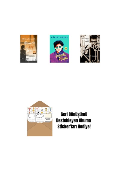 Aklımda Hep Sen Midi Boy + Aslında Hayal + Konuştuğumuz Gibi Uzaklara + Okuma Sticker'ları