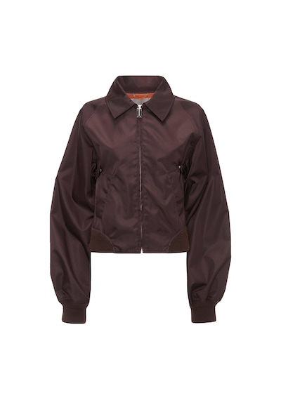 Victoria Beckham Zamansız Şıklık Harrington Bomber Ceket Kahverengi