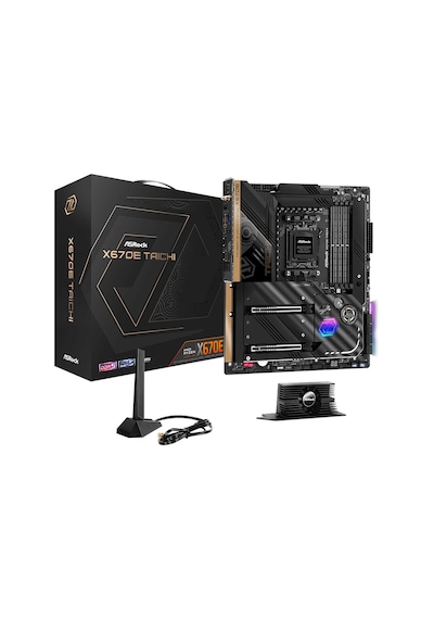 Asrock X670e Taıchı Wıfı 7800mhz Oc Ddr5 Soket Am5 Hdmı M.2 E-atx Anakart X670e Taıchı