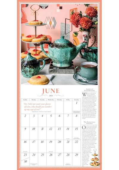 Collectible Teapot Wall Calendar 2024: A Tea Obsessive's Dream Come True