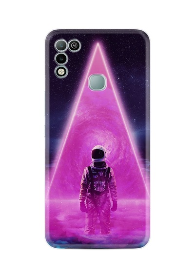Infınıx Hot 11 Play Kılıf Resimli Desenli Silikon Platinium Series Astro Purple 1890