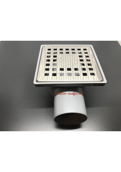 Quantum 10X10 Q 50 Yandan Çıkışlı Yer Süzgeci Yer Sifonu