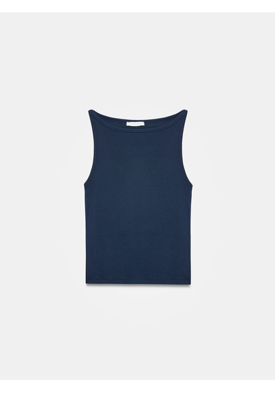 Dilvin 21048 Halter Yaka Top-lacivert Lacivert