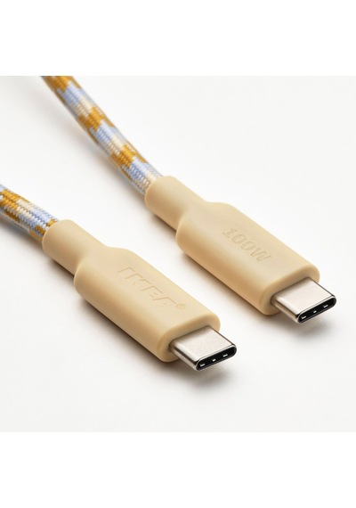 Usb-c - Usb-c Kablo, Bej-mavi, 1.5 M/100 W