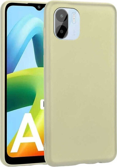 Xiaomi Redmi A1 Kılıf Zore Premier Silikon Kapak Gold