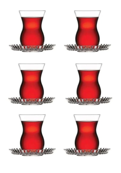 Paşabahçe Çay Seti 12 Parça Beykoz Çay Seti Şeffaf