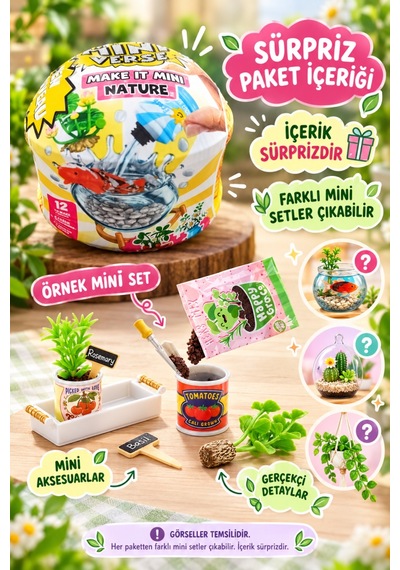 Mini Verse Doğa Temalı Sürpriz Paket 12 Farklı Seçenekli 2. Nesil Oyuncak Sürpriz Paket
