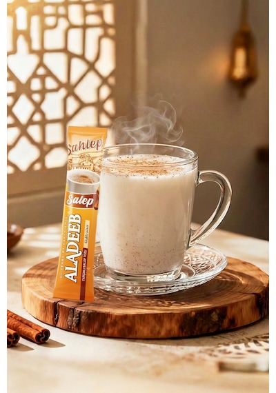 Aladeep Tarçınlı Salep Tozu Hazır Tek İçimlik Kış İçeceği 24 x 17 G