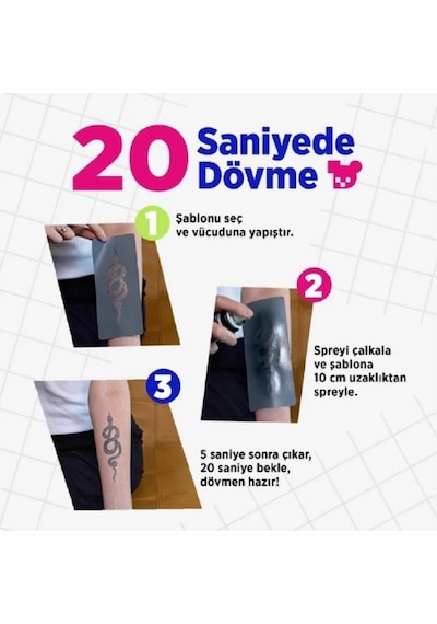Berlin City Pack Geçici Dövme Şablon Seti 15 Desen